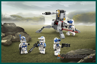 # 75345 Боевой Набор Клонов 501–го Легиона (Боевой Комплект 2023) / 501st Clone Troopers Battle Pack 2023