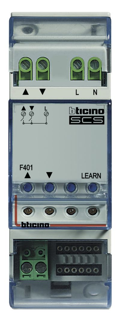 Активатор для приводов с памятью, 2 модуля DIN, Bticino MyHome F401