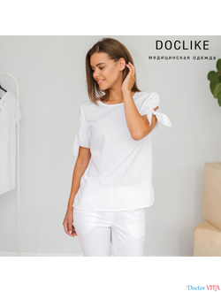 БЛУЗА DOCLIKE DL417 Белая