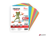 Бумага цветная CREATIVE color, А4, 80 г/м2, 250 л., (5 цветов х 50 л.), микс интенсив. 110510