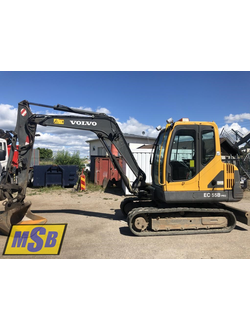 Стекло на мини-экскаватор Volvo EC55B PRO