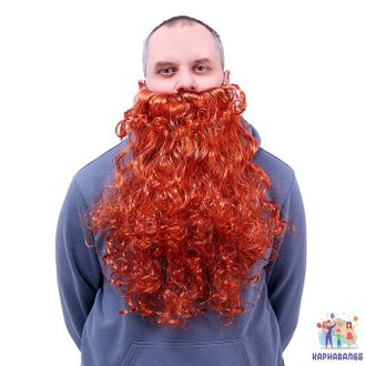 Борода, рыжая, 110 гр, длина 50 см