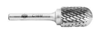 Борфреза ВиЗ сфероцилиндрическая, тип С, сплав ВК8, ГОСТ Р 52780-2007