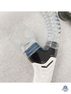 Трубка для дайвинга H.Wind spiral силикон сухая цветная