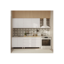 Кухонный гарнитур Симпл 2м Белый/Дуб сонома