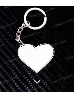 ЗАГОТОВКА С БОРТИКАМИ, «СЕРДЦЕ» СЕРЕБРО (стандартное крепление)