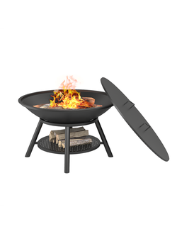 Чугунная Костровая чаша Fantastic Ø 1000 Престиж (чаша + подставка престиж +крышка)