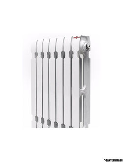 Радиатор отопления чугунный Konner Коннер Модерн-500 10 12 секций с монтажным комплектом