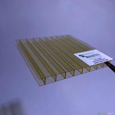 Сотовый поликарбонат "NOVATTRO" 8 мм желтый