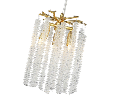 07871-20 D 33 Люстра Шанти золото d20 h200 G9 3*7W