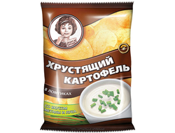 Хрустящий картофель со сметаной/зеленью (Девочка ВЧ842) 160г