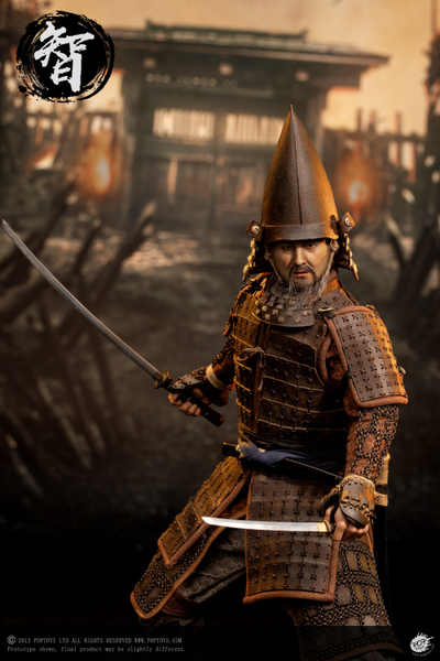 Воин клана Кацумото с веером ("Последний самурай") - КОЛЛЕКЦИОННАЯ ФИГУРКА 1/6 scale Ashigaru Trio Second Bomb Zhi Ashigaru (EX046) - POPTOYS