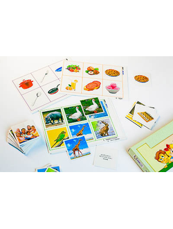 Лото "Иностранный язык" (3 игры, 6 планшетов, 36 карт., цвет., ламинир.)