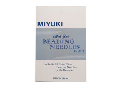 Miyuki 6 Extra Fine Beading Needles with Threader