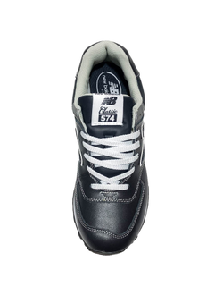 New Balance 574 Leather Stone Blue