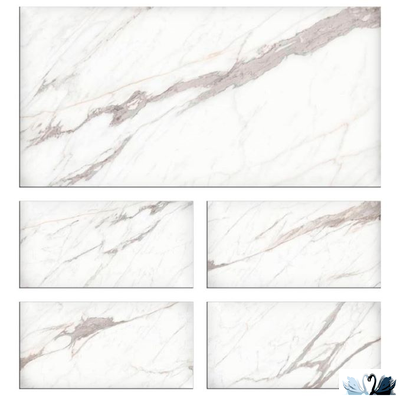 Керамогранит Creto Statvario Smart 80 х 160 см белый