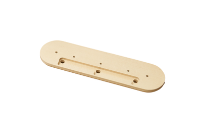 Подложка для двух двойных розеток с дополнительным посадочным местом Арбат, дерево, без тонировки 2+1+2