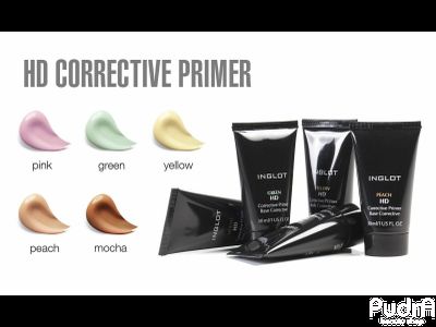 INGLOT основа под макияж HD CORRECTIVE PRIMER, тон PINK, 30 мл
