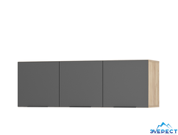 Шкаф навесной Сандра ШКН-03 крафт/графит 1202*400*350