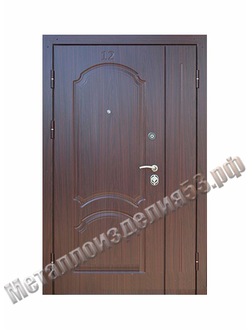 Дверь металлическая двухстворчатая арт. Декор-02