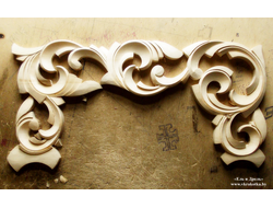 Рама для зеркала, из дерева, резная