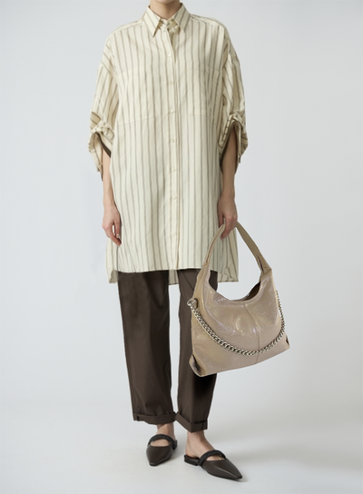 (АРТИКУЛ: 9927/1) СУМКА МЕШОК, БОЛЬШАЯ, НАТУРАЛЬНАЯ КОЖА С ГЛЯНЦЕМ, БЕЖЕВАЯ, РУЧКА ЧЕРЕЗ ПЛЕЧО