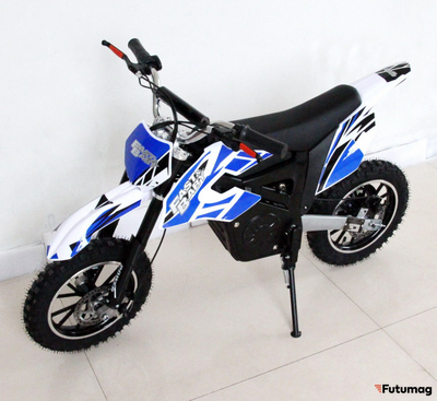 Электромотоцикл GreenCamel Питбайк DB300, 36V 800W R10 быстросъемная батарея синий