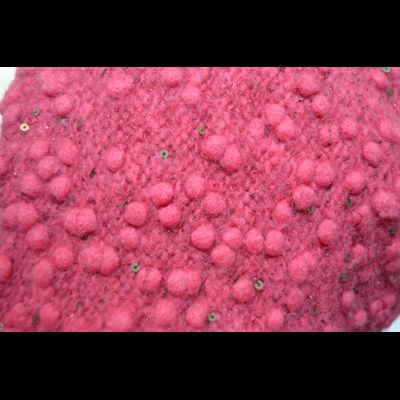 Женская шапка ушанка с помпонами и шарф Италия Vizio 5156 коралловая