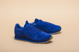 Женские кроссовки REEBOK CLASSIC замшевые синие