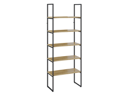 Стеллаж Лофт 800 Черный/Дуб крафт золотой