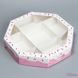 Коробка складная «Sweet box», 29 × 29 × 5 см