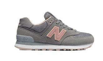 New Balance 574 Серые с розовым (38, 39)