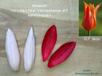 Молд «Лепестки тюльпана #7, крупные» (ELF_decor)