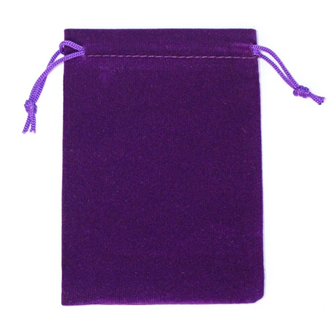 Мешочек бархатный 70*50 фиолетовый для бижутерии и сувениров