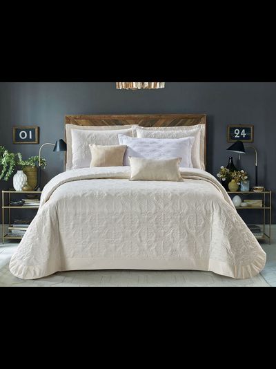 Покрывало CRISTELLE "QUEEN VICTORIA" атлас 240x260 50x70x2 QV2426-14