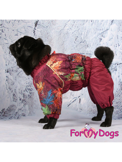 Комбинезон Кленовые Листья Бордовый