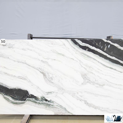 Керамогранит FMAX Panda White glossy 90x180 см белый мрамор