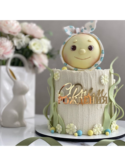 Топпер боковинка «С днём рождения», золото