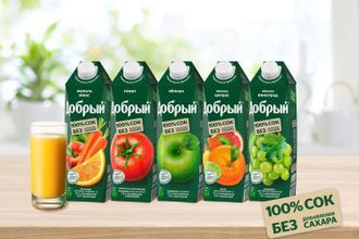 Сок Добрый в ассортименте 1 литр