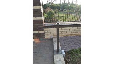 Установка кнопки выхода на отдельную стойку