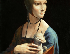 Картина обогреватель, репродукция Леонардо да Винчи Дама с горностаем