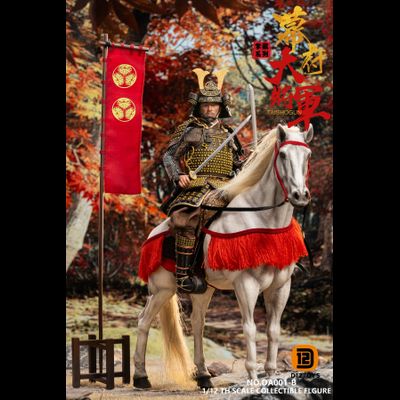 Дайме Ёси Торанага, делюкс версия - Коллекционная фигурка 1/12 SCALE Palm Collection Shogun DX Horse &amp; Banner Edition (DA001B) - D12TOYS