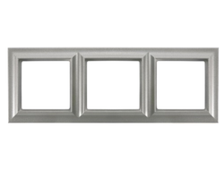 Рамка 3 поста, алюминий - ECO Profi Standart - Jung EPS483AL