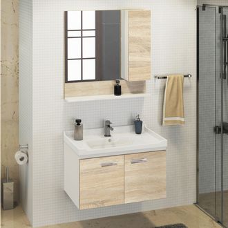 Комплект подвесной мебели для ванной комнаты Рига-80 от СOMFORTY.
