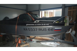 Монтаж номера на лодку г. Старопышминск