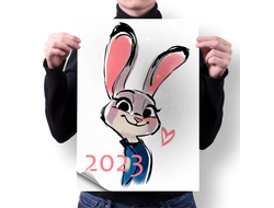 Плакат год Кролика №9