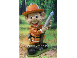 Садовая фигура Пожарник 31*17 см    0,9 кг    полистоун Россия  2180-091133-1