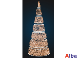 Светодиодная конусная Елка сегментами, 5,0 м