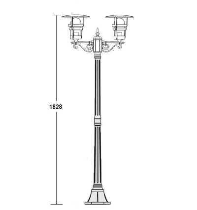 Светильник садово-парковый  серии   Tokio2-2