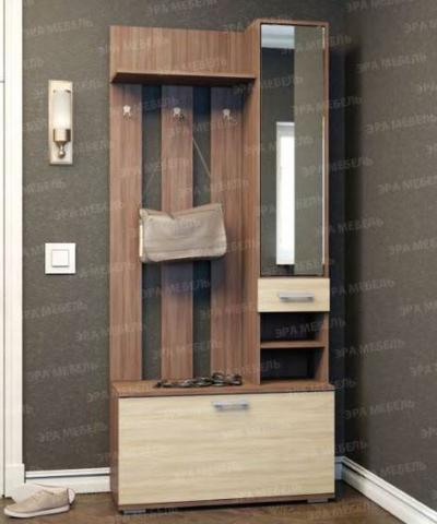 Прихожая Ника Вешалка В910 с зеркалом (Эра)